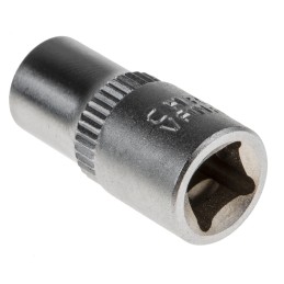 1 Set - RS PRO 5-Piece 1/4 in Standard Socket Set , e-Torx