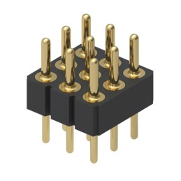1 pcs : 804-10-009-10-002000 - CONN HEADER VERT 9POS 2.54MM
