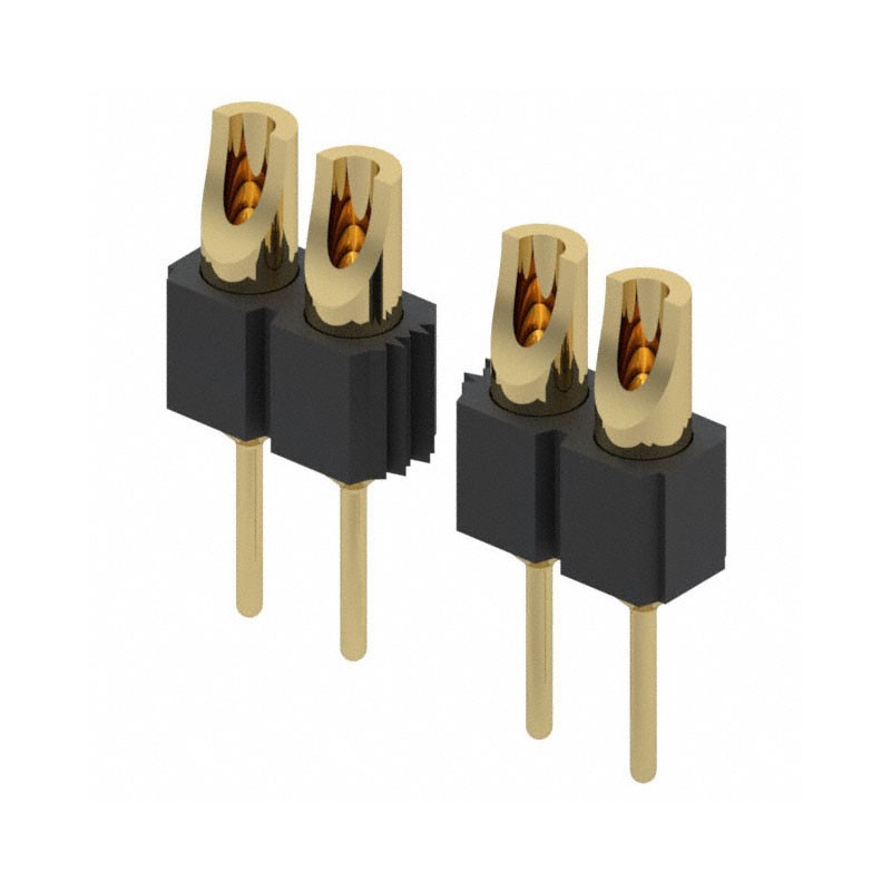 1 pcs : 380-10-105-00-001000 - CONN HDR SOLDER 5POS GOLD