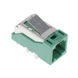 1 pcs : MX79A04HQ4R150 - CONN PIN HEADER 4 POS R/A GREEN