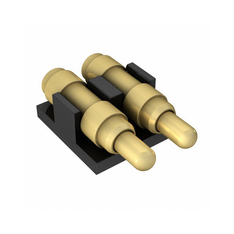 1 pcs : 8PM-11-0002-02-260 - CONN SPRING PISTON 2POS R/A SMD