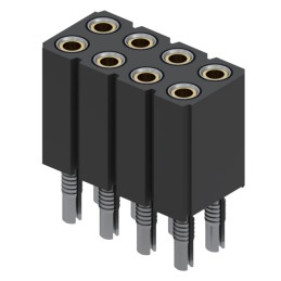 1 pcs : 803-43-008-62-001000 - CONN RCPT 8POS 0.1 GOLD PCB