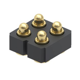 1 pcs : 813-22-004-30-000101 - CONN SPRING PISTON 4POS SMD