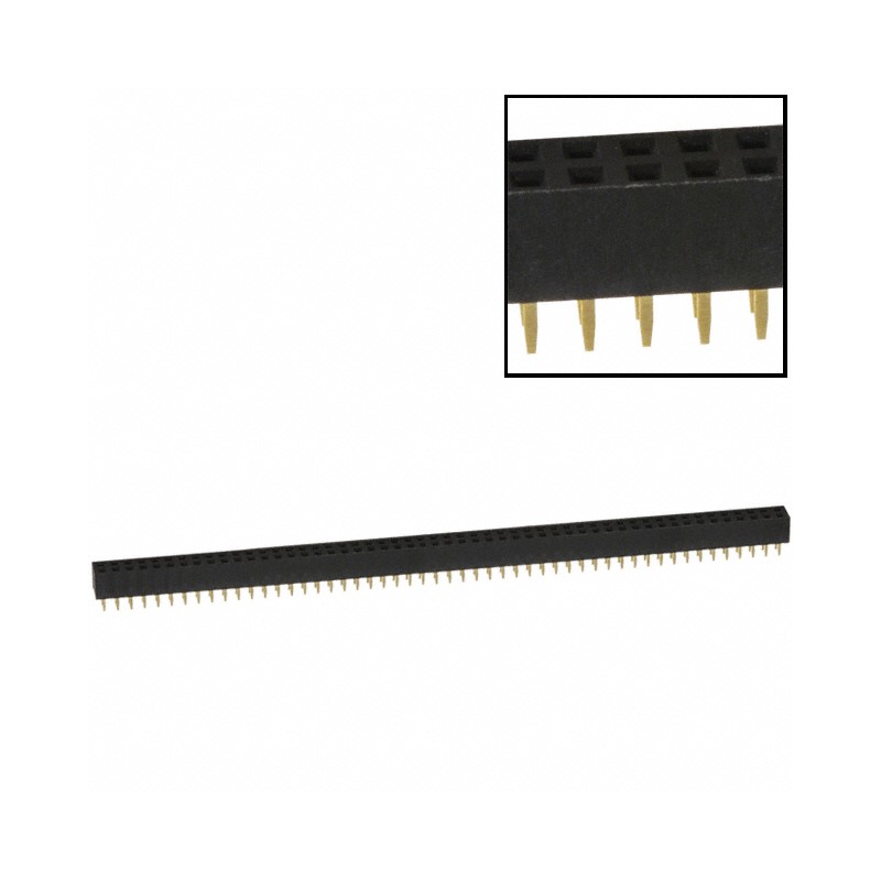 1 pcs : NPPN302AFCN-RC - CONN HDR 60POS 0.079 GOLD PCB