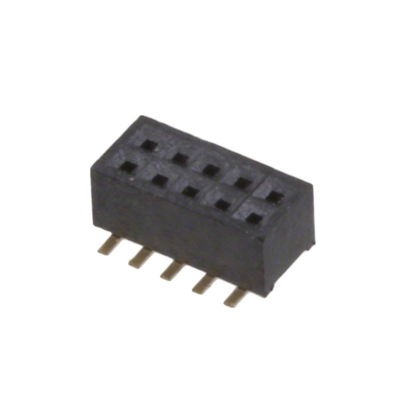 1 pcs : SFM210-LPSE-D05-SP-BK - CONN HDR 10POS 0.039 GOLD SMD