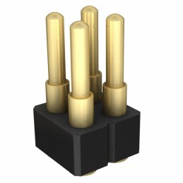 1 pcs : 814-22-004-30-001101 - CONN SPRING PISTON 4POS SMD