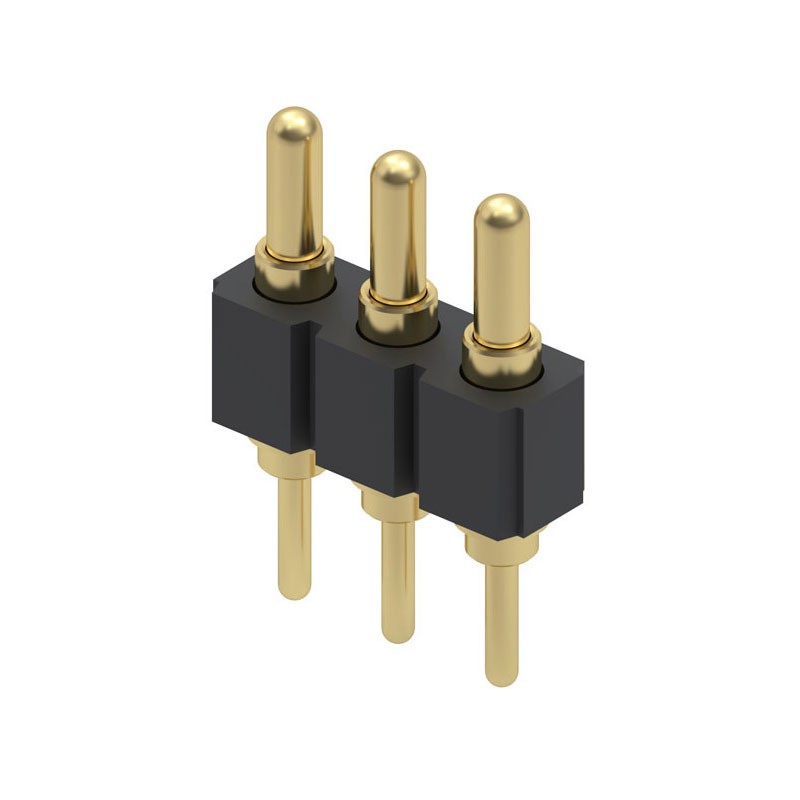 1 pcs : 825-22-003-10-001101 - CONN SPRING PISTON 3POS PCB