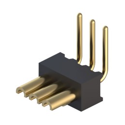 1 pcs : 850-10-003-20-003000 - CONN HDR STRIP SOLDER 3POS GOLD