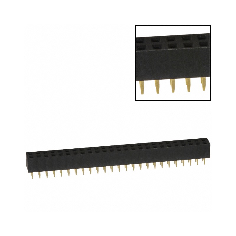 1 pcs : NPPN252AFCN-RC - CONN HDR 50POS 0.079 GOLD PCB