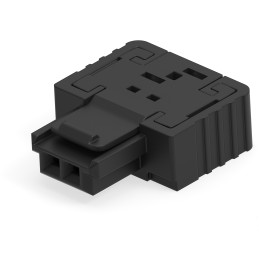 1 pcs : 224397-E - 2-PIN, FEMALE,IDC2426FRICTIONSTR
