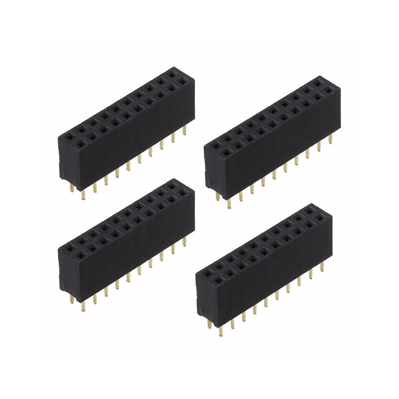 1 pcs : 920-0133-01 - CONN HDR 20POS 0.1 GOLD PCB 4PC