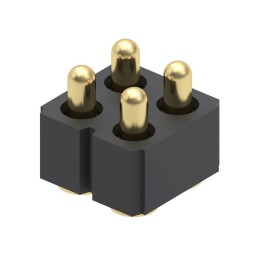 1 pcs : 813-22-004-30-002101 - CONN SPRING PISTON 4POS SMD