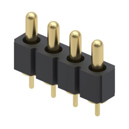1 pcs : 821-22-004-10-004101 - CONN SPRING PISTON 4POS PCB