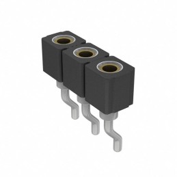 1 pcs : 801-43-003-40-002000 - CONN RCPT 3POS 0.1 GOLD SMD R/A