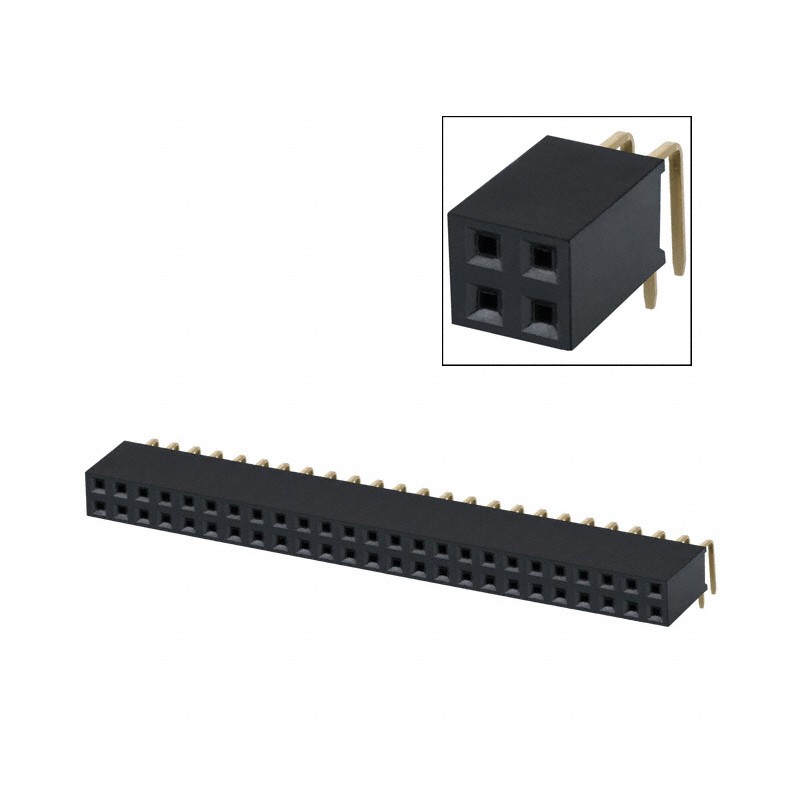 1 pcs : PPPC252LJBN-RC - CONN HDR 50POS 0.1 GOLD PCB R/A