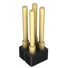 1 pcs : 814-22-004-30-009101 - CONN SPRING PISTON 4POS SMD