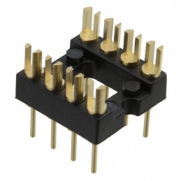 1 pcs : 160-10-308-00-001101 - CONN HDR DIP SLOT 8POS GOLD