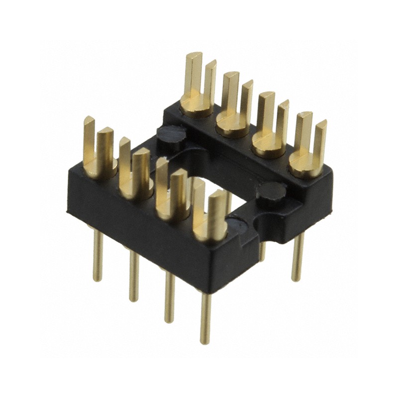 1 pcs : 160-10-308-00-001101 - CONN HDR DIP SLOT 8POS GOLD