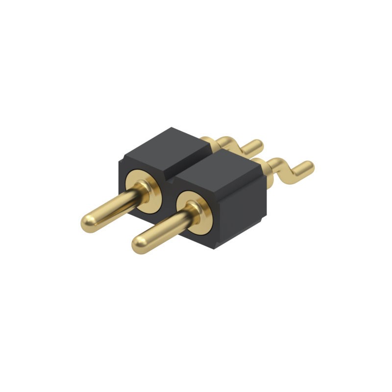 1 pcs : 830-10-002-40-028000 - CONN HEADER SMD R/A 2POS 2.54MM