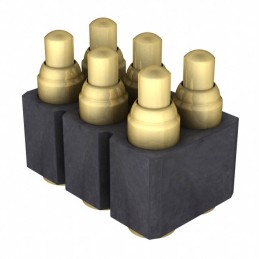 1 pcs : 823-S1-006-30-014101 - CONN SPRING PISTON 6POS SMD