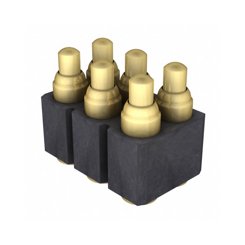 1 pcs : 823-S1-006-30-014101 - CONN SPRING PISTON 6POS SMD