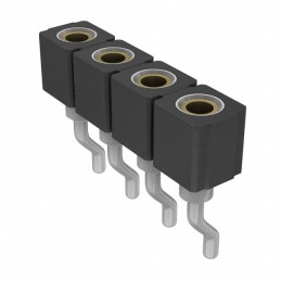 1 pcs : 801-43-004-40-002000 - CONN RCPT 4POS 0.1 GOLD SMD R/A