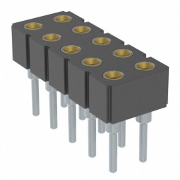 1 pcs : 803-93-010-10-002000 - CONN RCPT 10POS 0.1 GOLD PCB