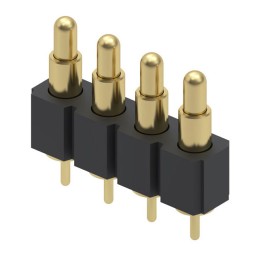1 pcs : 816-22-004-10-001101 - CONN SPRING PISTON 4POS PCB
