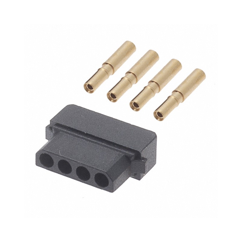 1 pcs : M80-8980405 - CONN RCPT 4P CRIMP 24-28AWG GOLD