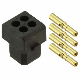 1 pcs : M80-8440445 - CONN RCPT 4P CRIMP 24-28AWG GOLD
