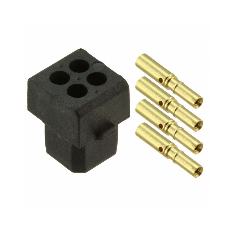 1 pcs : M80-8440445 - CONN RCPT 4P CRIMP 24-28AWG GOLD