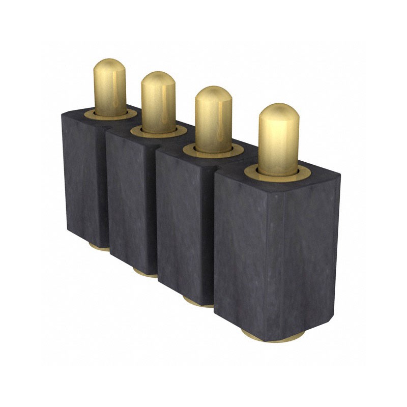 1 pcs : 811-S1-004-30-014191 - CONN SPRING PISTON 4POS SMD