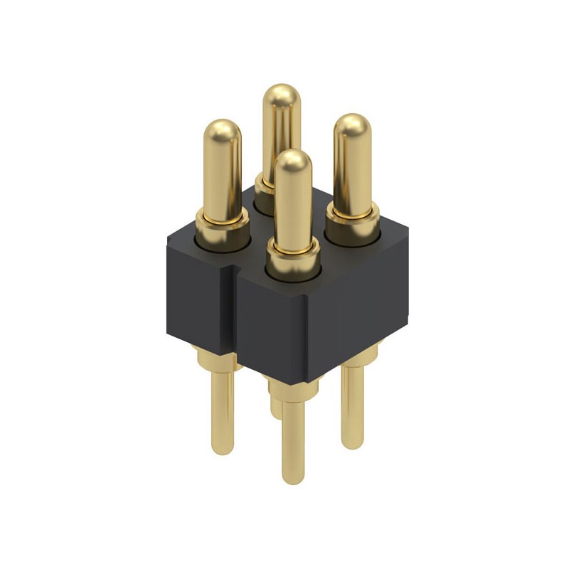 1 pcs : 827-22-004-10-001101 - CONN SPRING PISTON 4POS PCB