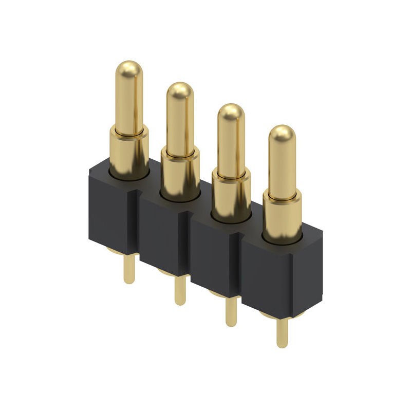 1 pcs : 816-22-004-10-003101 - CONN SPRING PISTON 4POS PCB