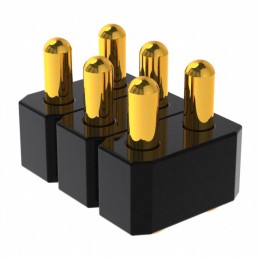 1 pcs : 813-22-006-30-003101 - CONN SPRING PISTON 6POS SMD