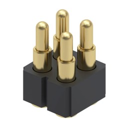 1 pcs : 814-22-004-30-002101 - CONN SPRING PISTON 4POS SMD