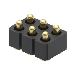 1 pcs : 813-22-006-30-001101 - CONN SPRING PISTON 6POS SMD