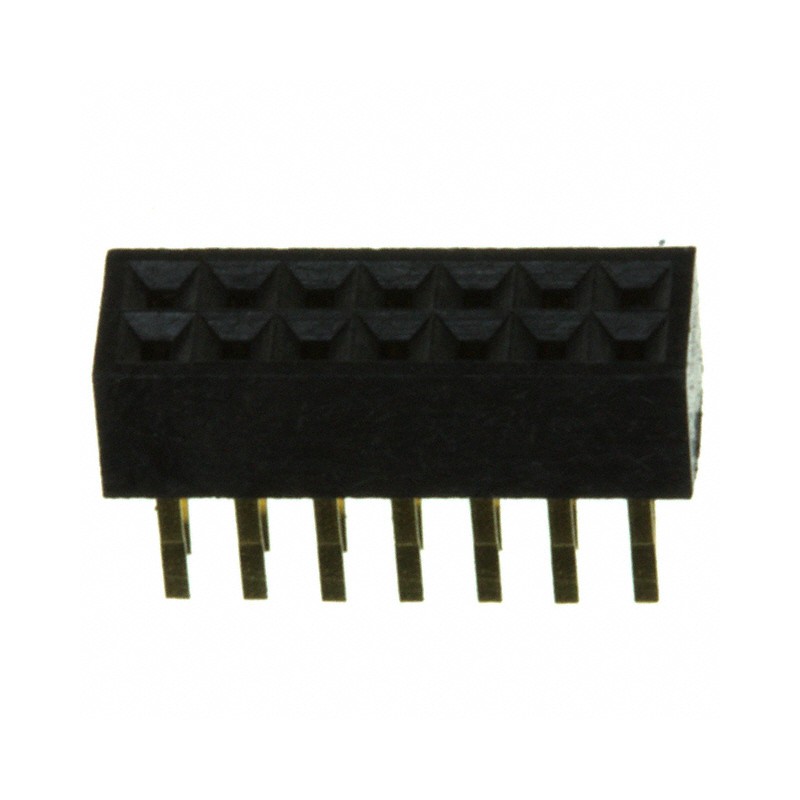 1 pcs : SFM210-LPSE-D07-ST-BK - CONN HDR 14POS 0.039 GOLD PCB