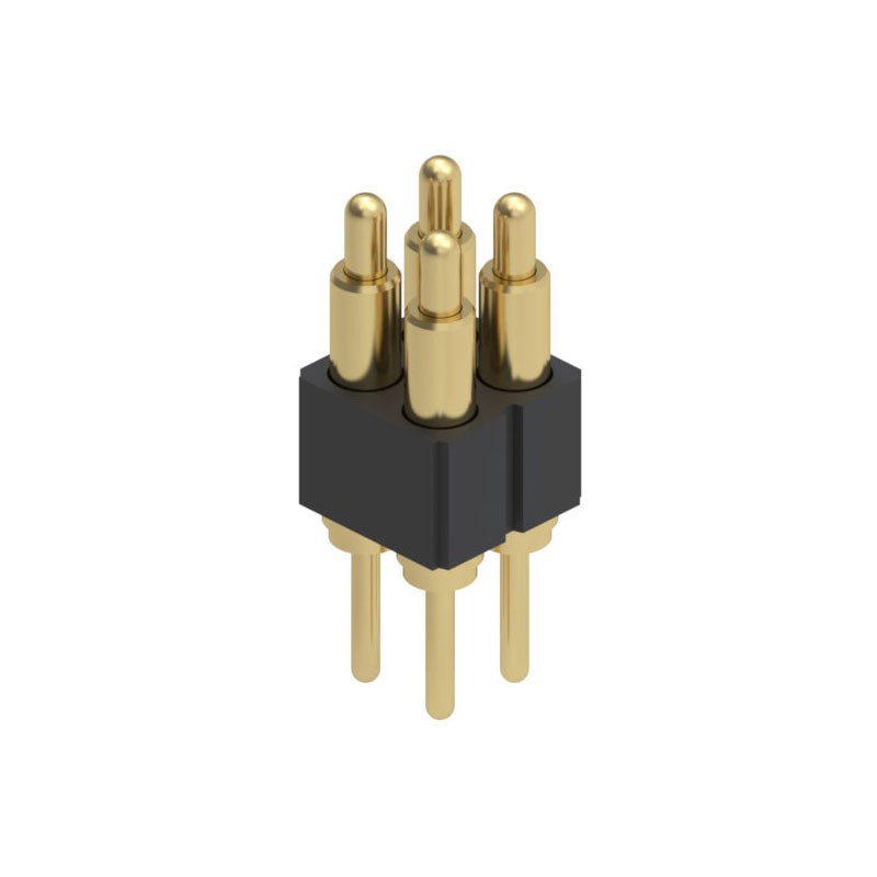 1 pcs : 838-22-004-10-001101 - CONN SPRING PISTON 4POS PCB