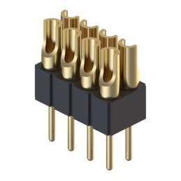 1 pcs : 832-10-008-10-005000 - CONN HDR STRIP SOLDER 8POS GOLD