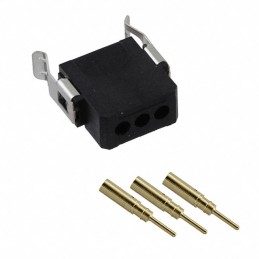 1 pcs : M80-8080305 - CONN PLUG 3P CRIMP 24-28AWG GOLD