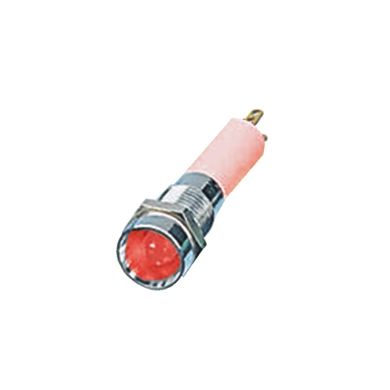1 pcs - CML Innovative Technologies Red Panel Mount Indicator, 12V, 8mm Mounting Hole Size