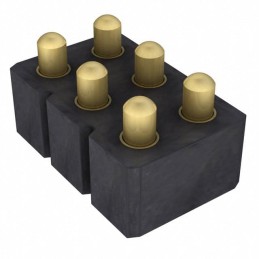 1 pcs : 813-SS-006-30-679101-CLIP - CONN SPRING PISTON 6POS SMD, HIG