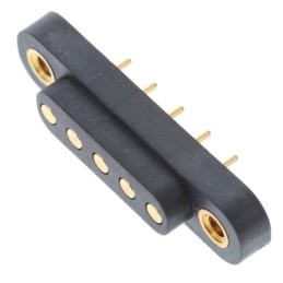 1 pcs : 858-10-005-10-012000 - CONN SPRING TARGET 5POS PCB