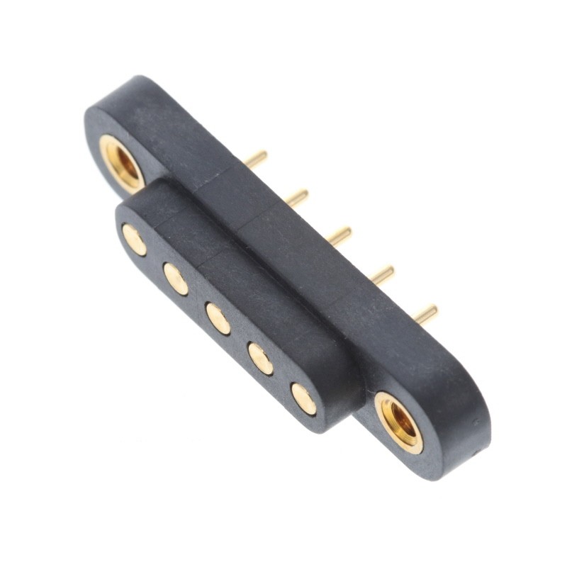 1 pcs : 858-10-005-10-012000 - CONN SPRING TARGET 5POS PCB