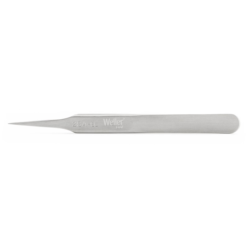 1 pcs - Weller Erem 115 mm, Stainless Steel, Pointed, Relieved, Tweezers