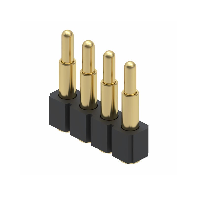 1 pcs : 837-22-004-30-001101 - CONN SPRING PISTON 4POS SMD