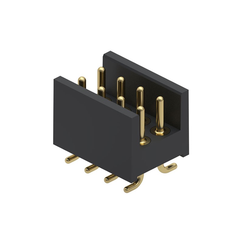 1 pcs : 802-10-008-30-052000 - CONN HEADER SMD 8POS 2.54MM