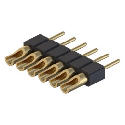 1 pcs : 830-10-006-10-005000 - CONN HDR STRIP SOLDER 6POS GOLD