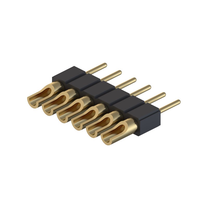 1 pcs : 830-10-006-10-005000 - CONN HDR STRIP SOLDER 6POS GOLD